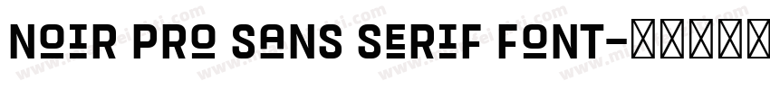 Noir Pro Sans Serif Font字体转换